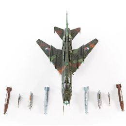 Diecast Alloy 1/72 Scale CZECH Air Force SU22 Su-22 SU-22M4 Fitter Fighter Aircraft Aeroplane Model Metal Toy Plane F Collection