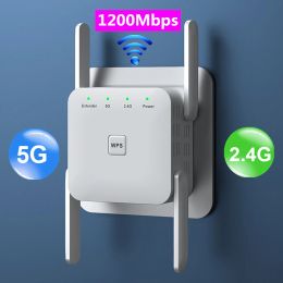 Combos 5g Wifi Repeater Wifi Range Extender 5ghz Wifi Signal Amplifier Router Wi Fi Booster 1200mbps 5 Ghz Long Range Wifi Repeater