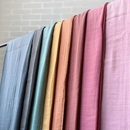 Blankets 120x120cm Bamboo Baby Swaddle Solid Plain Color Born Cotton Gauze Blanket Muslin Bath Towel