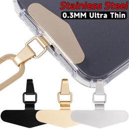 5-1Pcs Metal Mobile Phone Lanyard Patch Detachable Anti-lost Strong Cellphone Strap Hang Cord Tabs for IPhone 15 Samsung Xiaomi