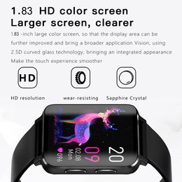 GFORDT NEW Smart Watch Bluetooth Call 1.83-inch Curved Screen Men Ladies Smartwatch Heart Rate Health Monitor Sports Watches