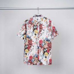 Summer men's T-shirt Designer print button up Cardigan Loose version short sleeve Hawaiian top High quality stylish Men's swim shirt Collection Beach shirt size M-3XL #26