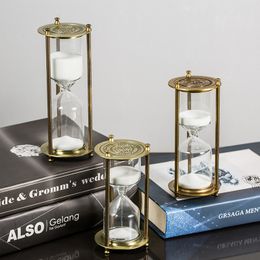 5/10/15/30/60 Minutes European Retro Hourglass Timer Luxury Creative Ornaments Living Room Desk Office Decorations Unique Gifts