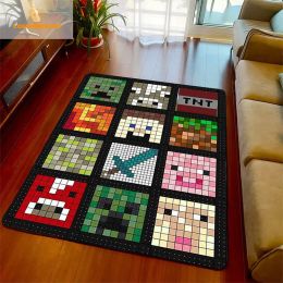 Classic Pixel Style Game Bath Door Mat Rugs Carpet Kitchen Cute Room Gamer Rug Welcome Game Room Doormat Mat Home Decor