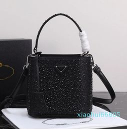 2024 Women'S Crossbody Handbag Single Shoulder Bag Gold Single Water Diamond Extravagant Tote Bag