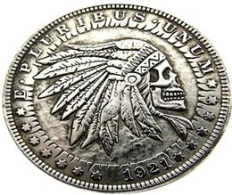 HB25 Hobo Morgan Dollar skull zombie skeleton Copy Coins Brass Craft Ornaments home decoration accessories9822379