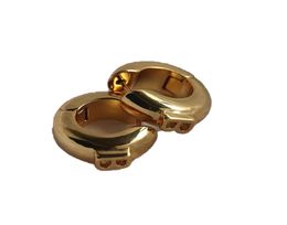Hoop Huggie Gold Double Decker Protruding Leter B Earrings Small Chunky Wide Earring Hoops Statement Trendy Wedding For Women754149281815