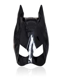 Massage Cosplay Adult Sexy Love Games Thin Patent Leather Mask Sexy Toys For Woman Fetish Mask Bondage Hood Erotic Sexy Products6518988