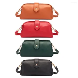 Evening Bags Female PU Leather Crossbody Bag Women Pure Colour Trending Small Zipper Handbag