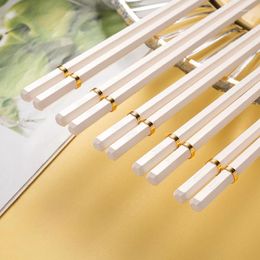 Chopsticks Light Luxury Alloy Household White