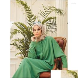 Ubrania etniczne Muzułmańska moda z kolorami mtiple i rękawami nietoperzy upuszcza odzież OTJHV