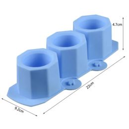 3 Hole Geometry Silicone Mould DIY Aromatherapy Resin Candlestick Mould Gypsum Concrete Succulent Flower Pot Vase Mould Home Decor