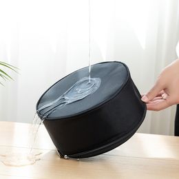 Telescopic Fan Storage Bag Large Capacity Fan Hand Bag Waterproof Folding Fan Case with Double Zipper Travel Camping