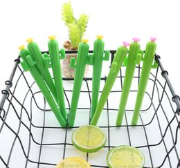 1Pcs New Cute Creative kawaii Cactus Gel Pen Succulent Plants Stationery Kids Gift School Stationery Pen5685154