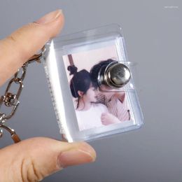 Keychains Mini Small Po Keyring Instant Picture Pendant 1 2 Inch Storage Interstitial Pocket Couple Keychain