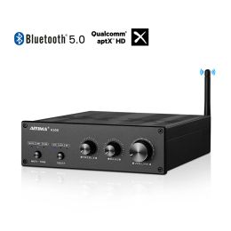 Amplifier AIYIMA Bluetooth 5.0 A300 Amplifier Audio TPA3255 Stereo Amp QCC3034 ES9023 Decoding APTX RCA XLR For Home Theater DIY 300Wx2