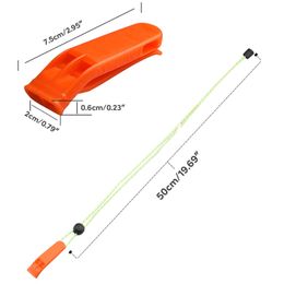 Emergency Whistles Loud Survival with Adjustable Lanyard Clip Reflective Stitching for Swimming Boatings Surfings Hiking