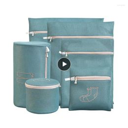 Laundry Bags Foldable Washing Accessories Dirty Basket For Wash Machine Travel Clothes Organizer Net Bag