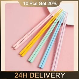 Chopsticks Kitchenware Solid Color Design Not Easy To Mold Corrosion Alloy Household Meal More Healthy