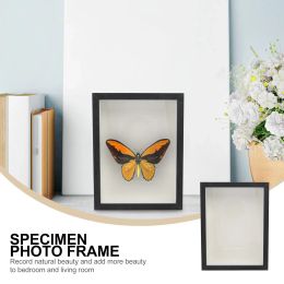 3pcs Handmade Diy Family Decorative Painting Dried Flower Frame Cube Hollow Photo Frame Crafts Gifts Home Decoration