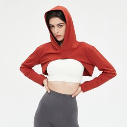 H Cover Half Sunblock Halter with a Womens Hooded Smock Small Yoga Shawl Fitness Long Sleeve T-Shirt Female