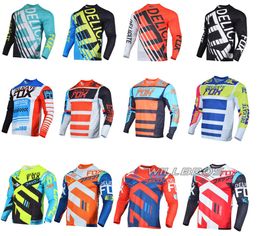 Delicate Fox MX Jersey Demo 360 Flight Bike Long Sleeve TShirt MTB DH SX ATV Mountain Dirtbike Downhill Race6658023