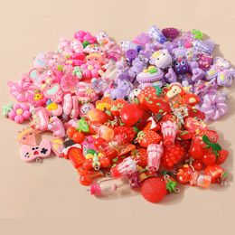 Mixed 10pcs Pink Red Purple Series Resin Charm for Earring Necklace Flower Hearts Pendant Diy Jewelry Making Accessories In Bulk 240408