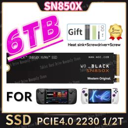 Boxs Western Original WO SN770 SN850X 2TB 1TB SSD 4TB NVMe M.2 2230 PCIe Gen 4x4 SSD for Microsoft Surface PS5 Laptop 3 Steam Deck