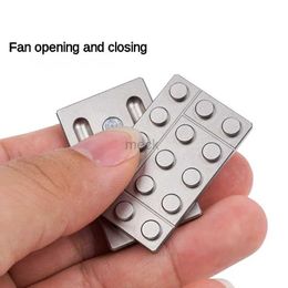 Decompression Toy Fingertip Spinner Edc Building Blocks Stainless Steel Push Card Metal Cube Magnetic Snap Coin Office Decompression Adult Toy 240413