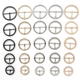 DOTOLLE 25/30/35/40/45/50MM Round Pin Alloy Buckles For Belts Shoes Bag Garment Adjust Roller Metal Buckle Rectangle Ring Crafts