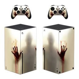 Stickers The Walking Dead Skin Sticker Cover for Xbox Series X Console and Controllers Series X Skin Sticker Decal Vinyl