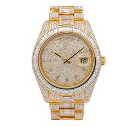 Luxury Looking Fully Watch Iced Out For Men woman Top craftsmanship Unique And Expensive Mosang diamond 1 1 5A Watchs For Hip Hop Industrial luxurious 5266