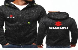 New Autumn and Winter spring Brand Suzuki Sweatshirt Men039s Hoodies coats Men Sportswear Clothing Hoody jackets9145764