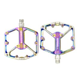 Bicycle Pedals Color Ultralight Aluminum Alloy Colorful Sealeds Bearing Foot Pedal MTB Road Bike Parts Cycling DU Road