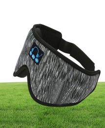 Travel Rest Aid Eye Mask Sleeping Cover 3D Wireless Padded Soft Eyes Mask Blindfold Bluetooth Music Eyepatch Relax Beauty Tools2214200609