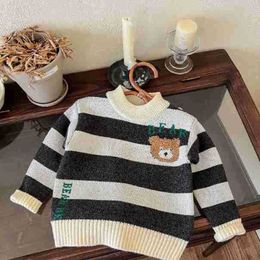 Boys Knitted Sweaters Autumn Winter Children Woollen Sweatshirts For Baby 1 To 6 Years Clothing Tops Kid Pullover Sweater Toddler