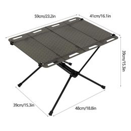 Folding Table For Outside Aluminium Alloy Fold Up Camp Tables Lightweight Folding Table Outdoor Gear For Picnic Grilling Camping