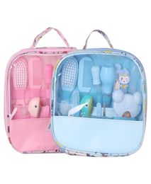 Baby Care Grooming Kits Set Newborn Infants Trimmer Scissors Snubber Feeder Hair Brush Kits Kids Cutter 13 Pcs2249530