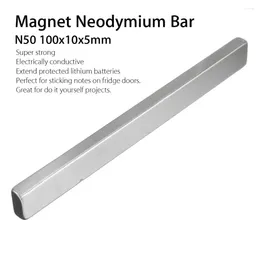 Window Stickers 2Pcs N50 100x10x5mm Permanent Magnets Rectangle Strong Block Neodymium Rare Earth Magnet Long Bar Super Substance