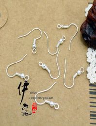 200pcslot Sterling 925 Silver Earring Findings Fishwire Hooks Jewellery DIY 15mm fish Hook Fit Earrings6583304