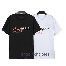 High end designer clothes for Paa Angles Tide Letter Print Short Sleeve T-shirt for Men and Women High Street Half Sleeve With 1:1 original labels