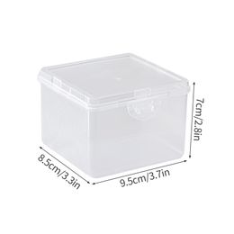 Storage Box with Lid Transparent Plastic Storage Box Jewellery Container Home Sorting and Organising Boxes Multipurpose Organiser