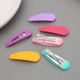 10pcs/set Snap Hair Clips BB Hairpin Candy Color Metal Barrettes for Children Women Girls Styling Hair Accessories