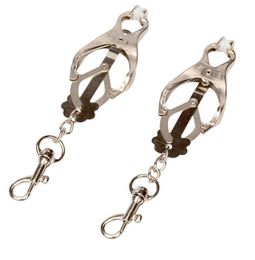 Breast Nipple Clamps Silver Metal Female Nipple Clips BDSM Bondage Sex Toys For Couples Adult Games1971853