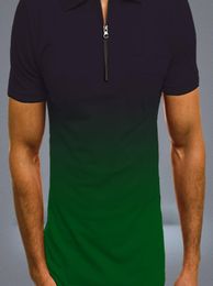 Mens Designers T Shirts Men Slim Fit TShirt Gradient High Quality Black White Orange Tees Streetwear Plus Size M3XL4413361