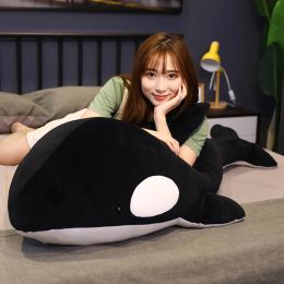 Soft Plush Toy Shark Big Killer Whale Doll Pillow Orcinus Orca Black And White Kids Boys Christmas Birthday Gift For Children