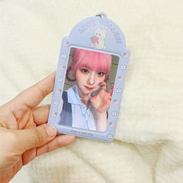 Kpop Butterfly Photocard Holder 3 inch Idol Photo Protector Sleeve Black White Student ID/Bus/Credit Card Case Bag Pendant