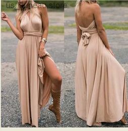 Basic Casual Dresses Sexy Women Multiway Wrap Convertible Boho Maxi Club Red Dress Bandage Long Dress Women Party Bridesmaids Infinity Ladies Dresses T240412