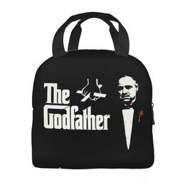 The Godfather Insulated Lunch Bag for Women Kids Gangster Movie Reusable Cooler Thermal Lunch Box Picnic Food Container Bags