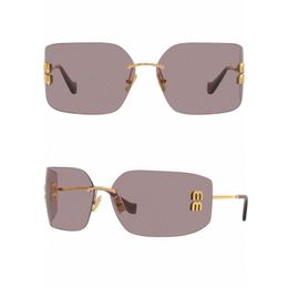 Luxury sunglasses for women men top quality MU54 brand glasses rimless mirror designer sunglasses fashion outdoor sports protective style original box